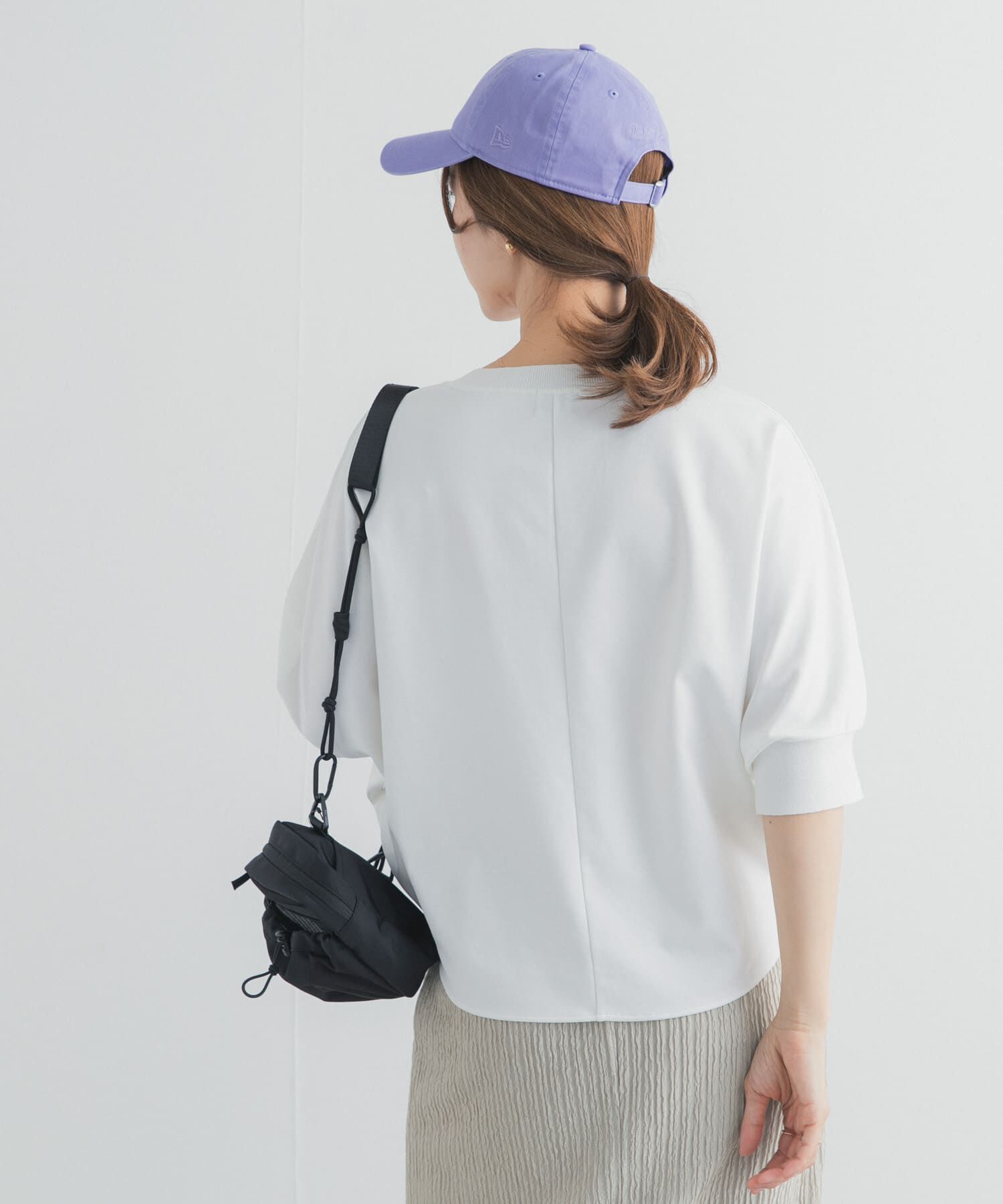 URBAN RESEARCH DOORS「ニットドッキングドルマン プルオーバー」|Tシャツ・カットソー|