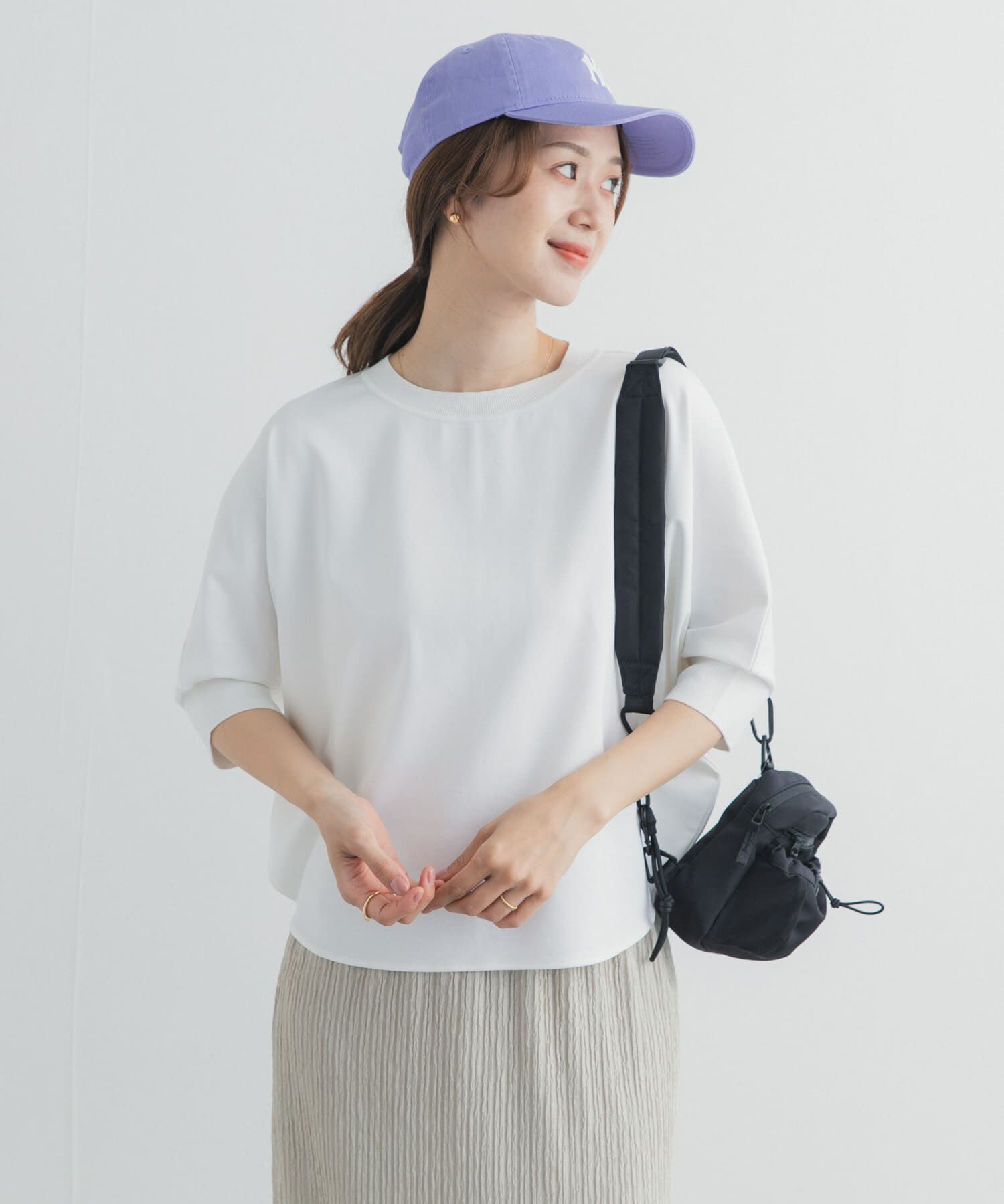 URBAN RESEARCH DOORS「ニットドッキングドルマン プルオーバー」|Tシャツ・カットソー|