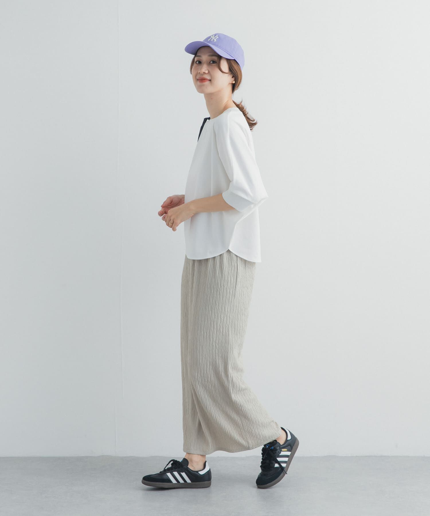 URBAN RESEARCH DOORS「ニットドッキングドルマン プルオーバー」|Tシャツ・カットソー|