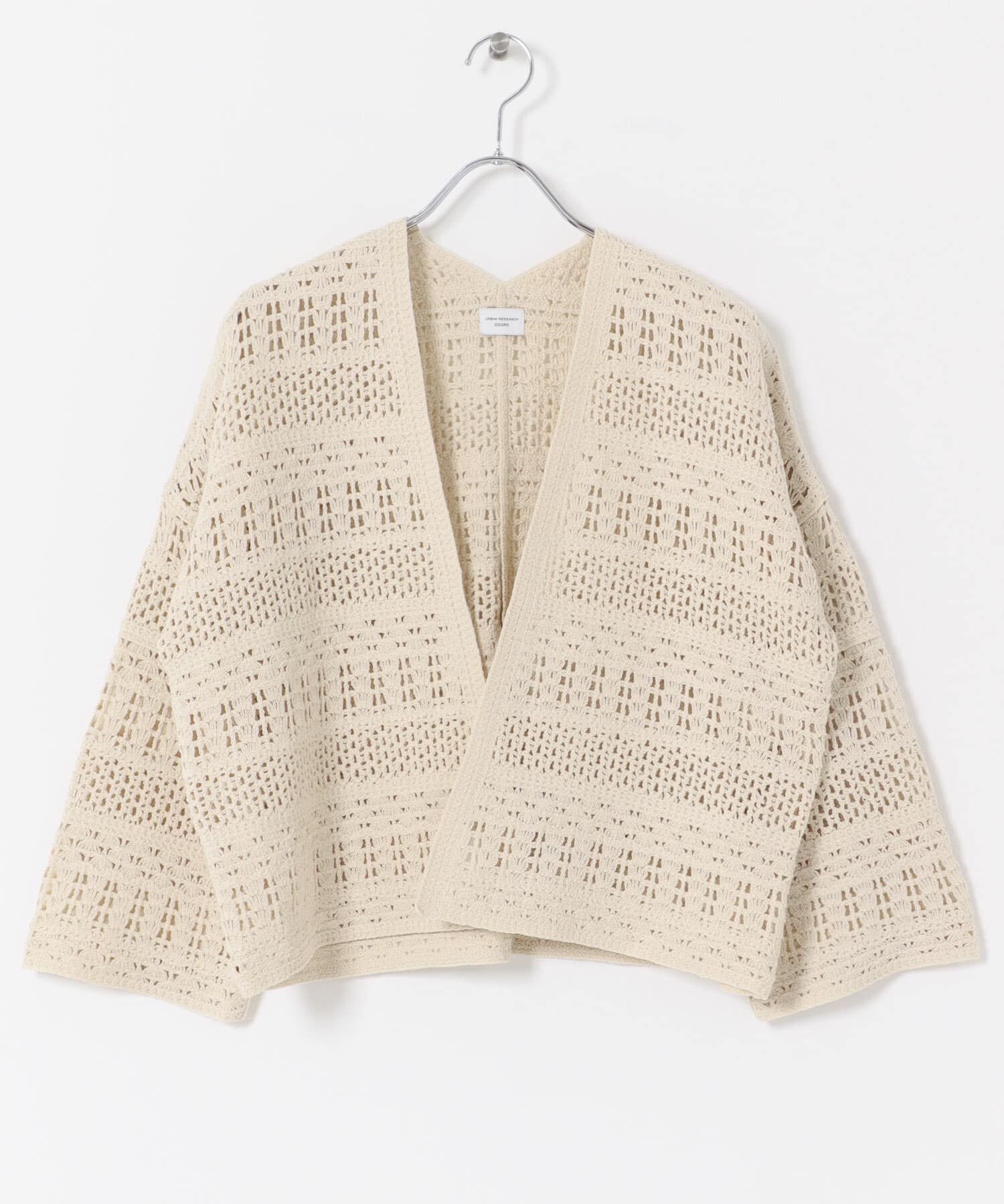 URBAN RESEARCH DOORS「クロシェニットカーディガン」|カーディガン|