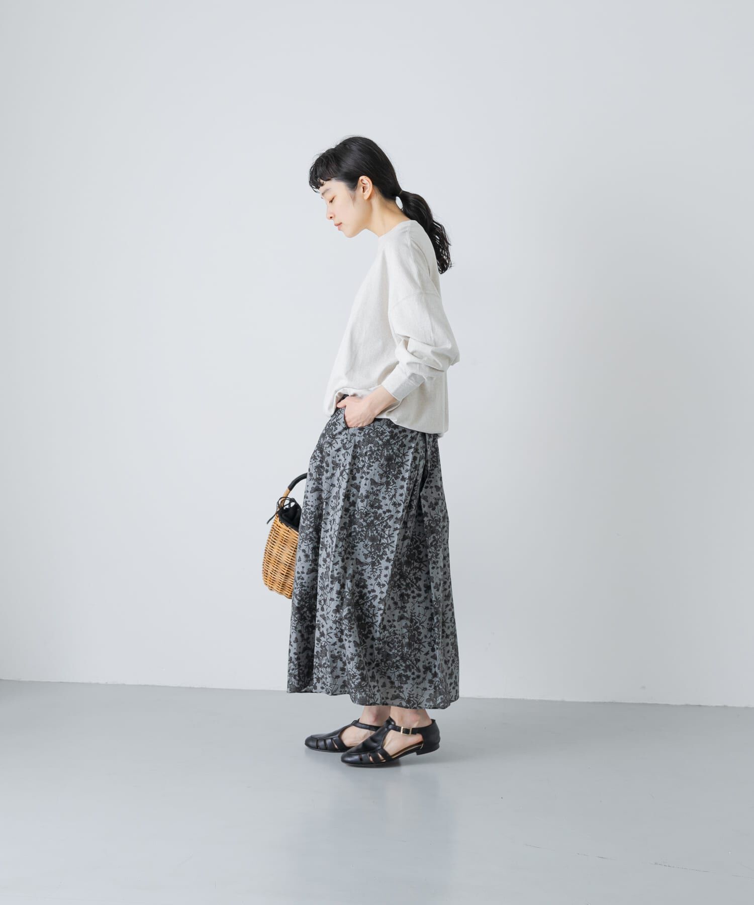 かぐれ「コットンドロストヘムカットソー」|Tシャツ・カットソー|