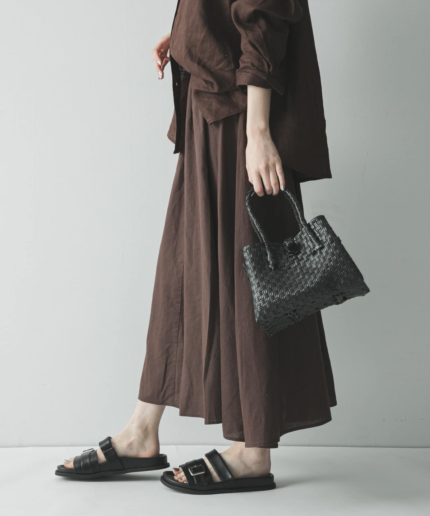 URBAN RESEARCH「リネンコットンギャザースカート」|スカート|