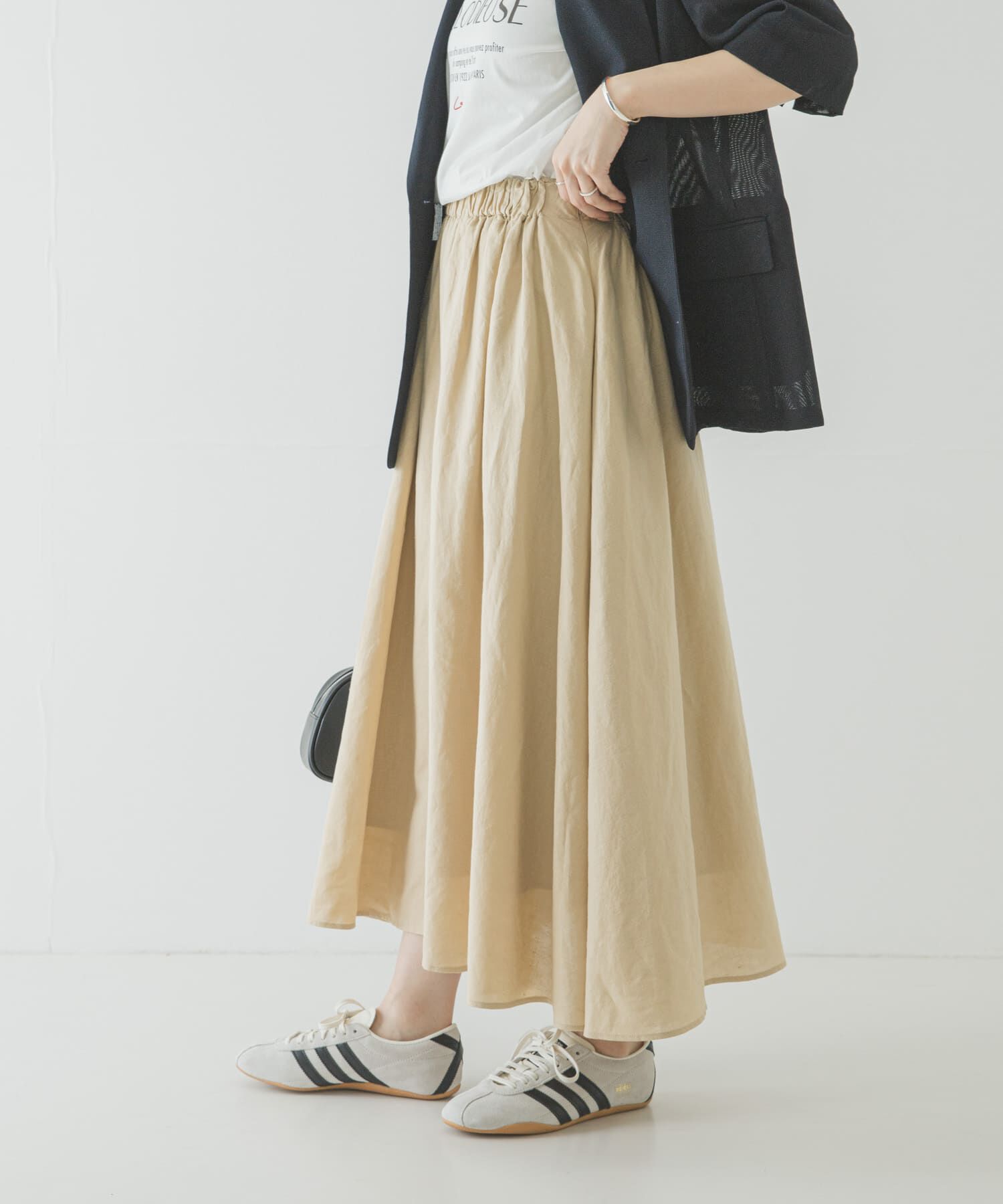 URBAN RESEARCH「リネンコットンギャザースカート」|スカート|