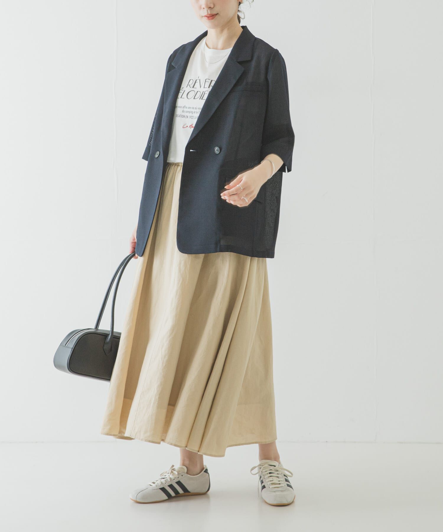 URBAN RESEARCH「リネンコットンギャザースカート」|スカート|