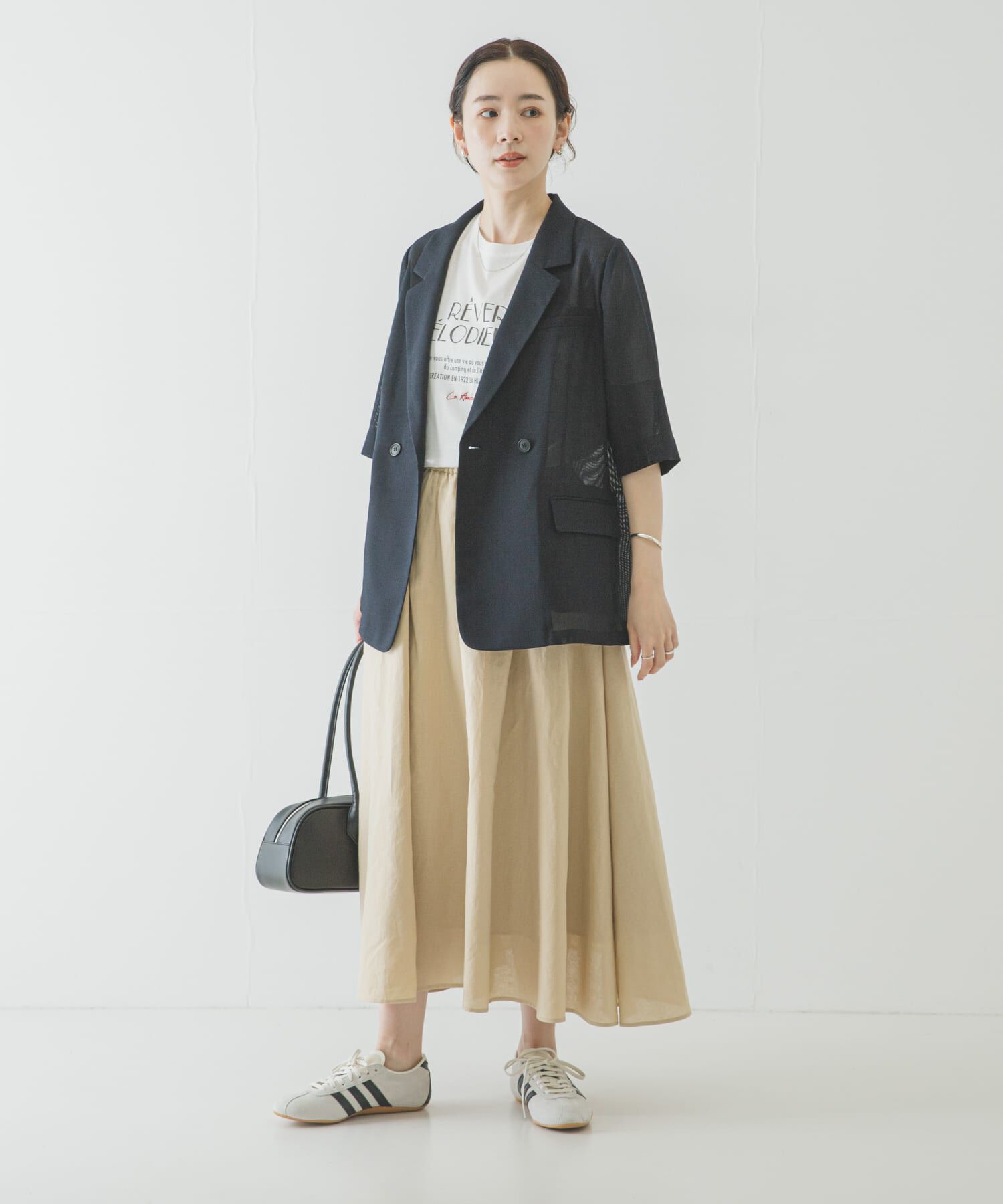 URBAN RESEARCH「リネンコットンギャザースカート」|スカート|