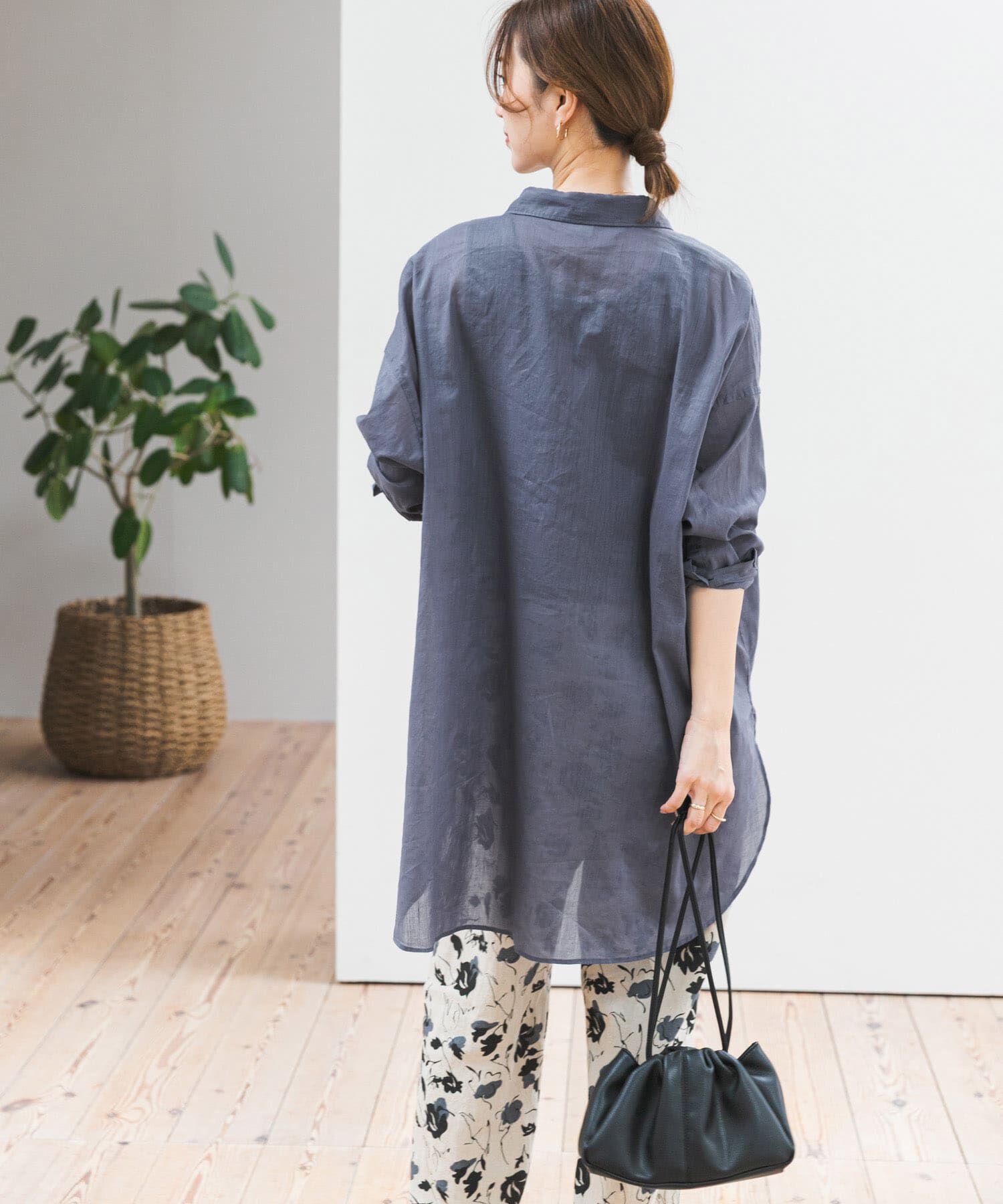 URBAN RESEARCH DOORS「『WEB/一部店舗限定カラー』ラミーコットンビックシャツ」|シャツ・ブラウス|