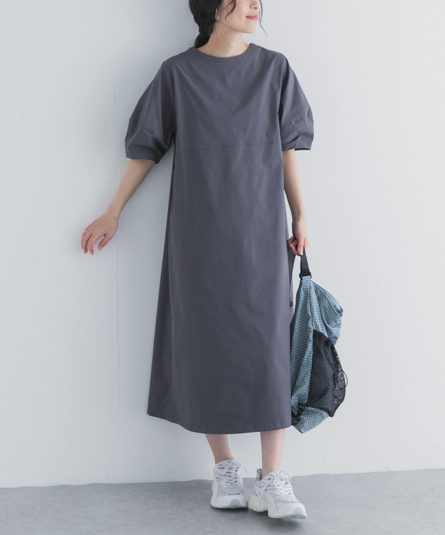 URBAN RESEARCH DOORS「2WAYランタンスリーブ ワンピース」|ワンピース|