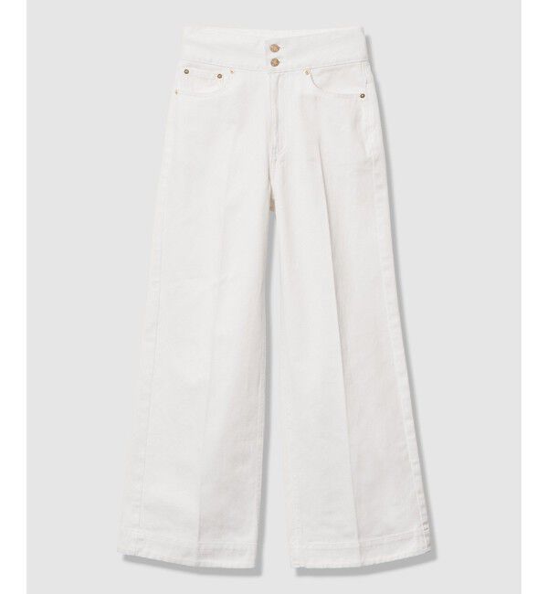 LOULOU WILLOUGHBY「【LOULOU WILLOUGHBY】ハイウエストワイドデニムパンツ」|デニム|