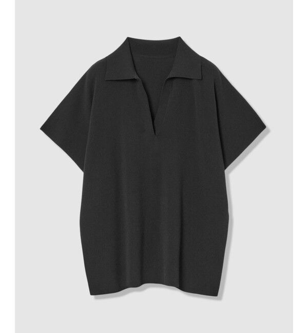 allureville「ハイツイストソウバリスキッパープルオーバー」|ニット・セーター|ブラック