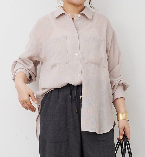  「ダブルポケットメッシュシャツ」|シャツ・ブラウス|