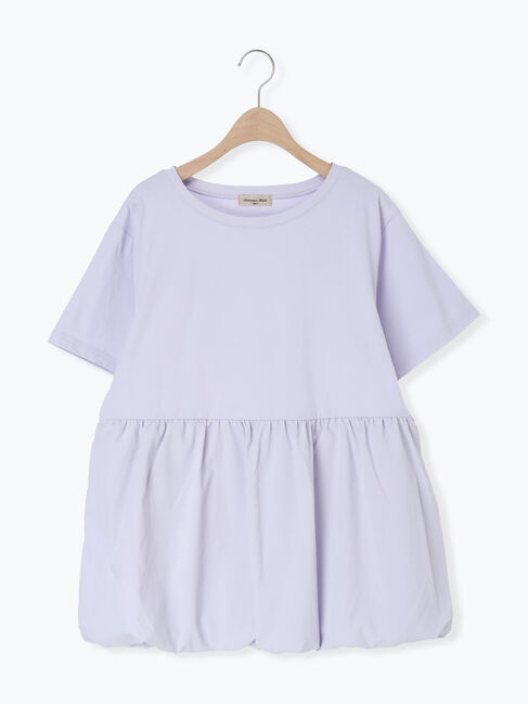 Samansa Mos2「【多機能】バルーンコンビカットソー」|Tシャツ・カットソー|