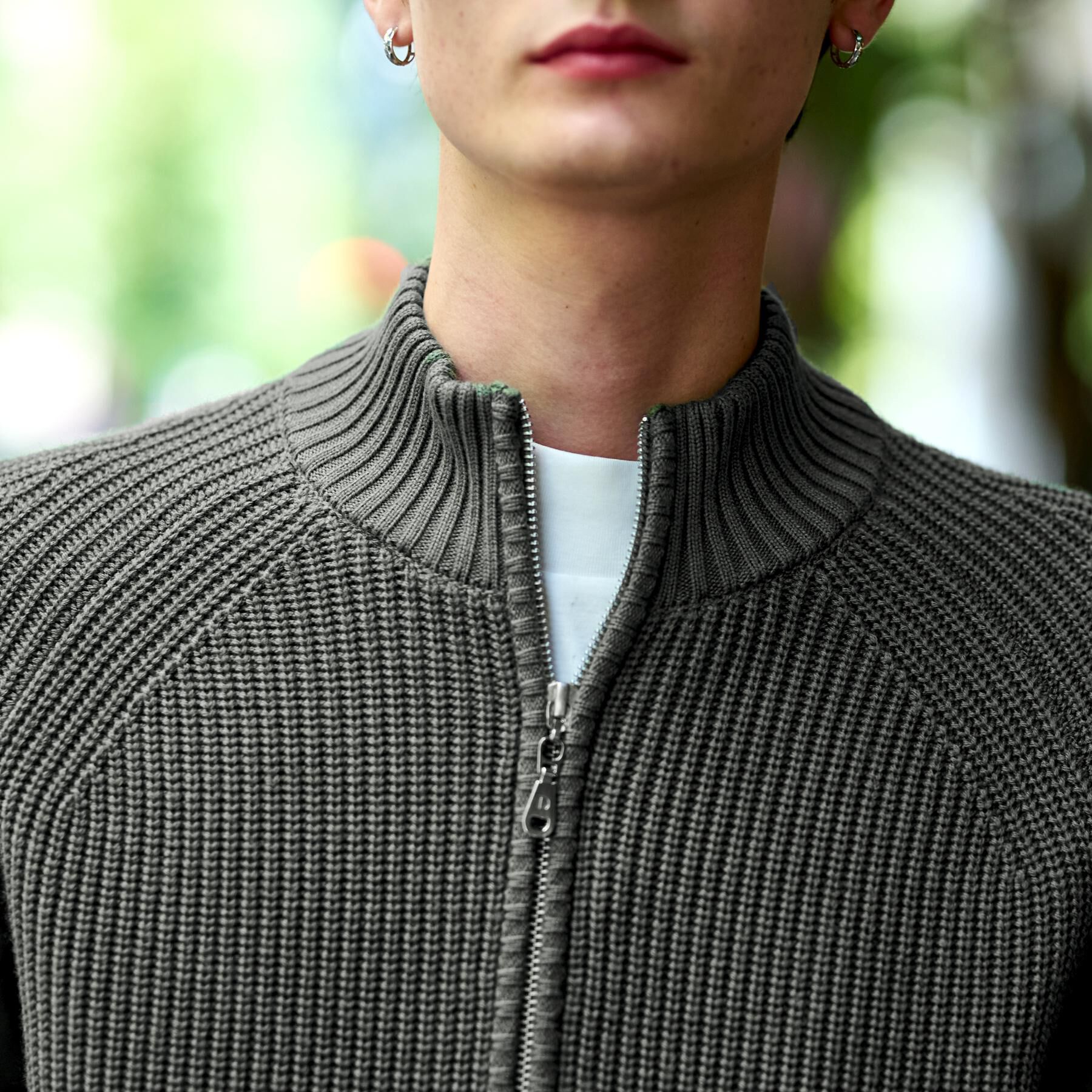 DRESSTERIOR「ミリタリーニットジャケット」|カーディガン|