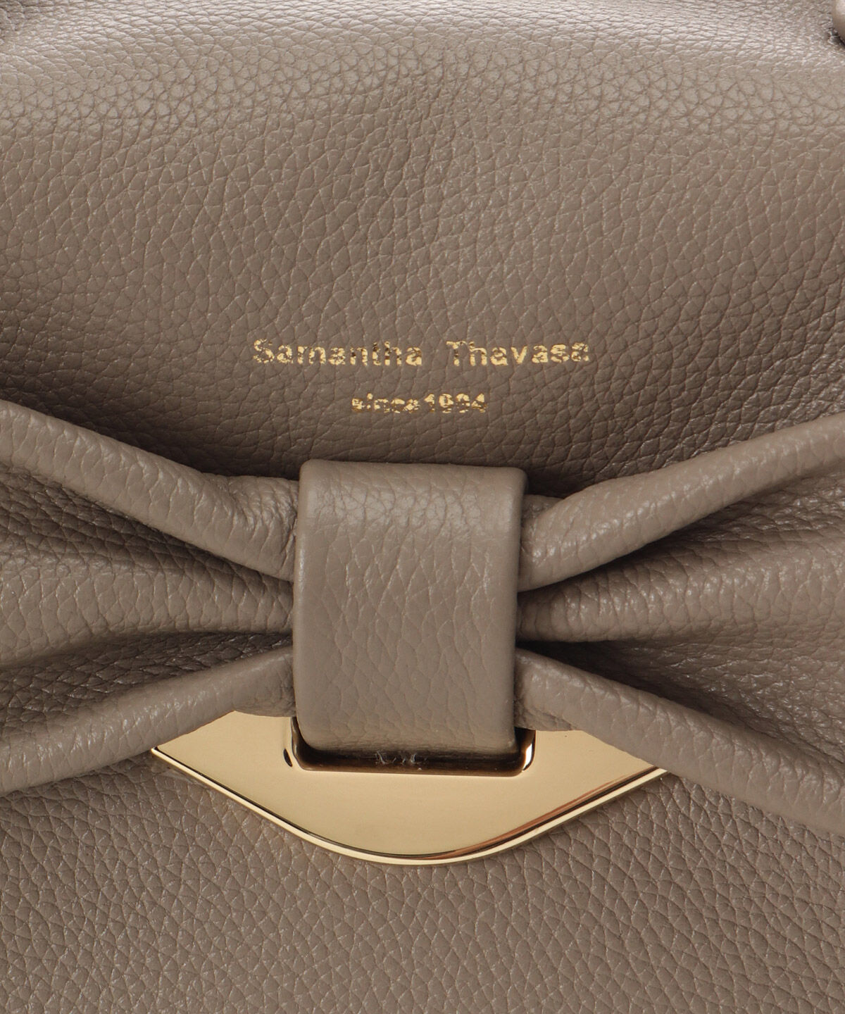 Samantha Thavasa「リボンモチーフ レザーハンドバッグ」|ハンドバッグ|