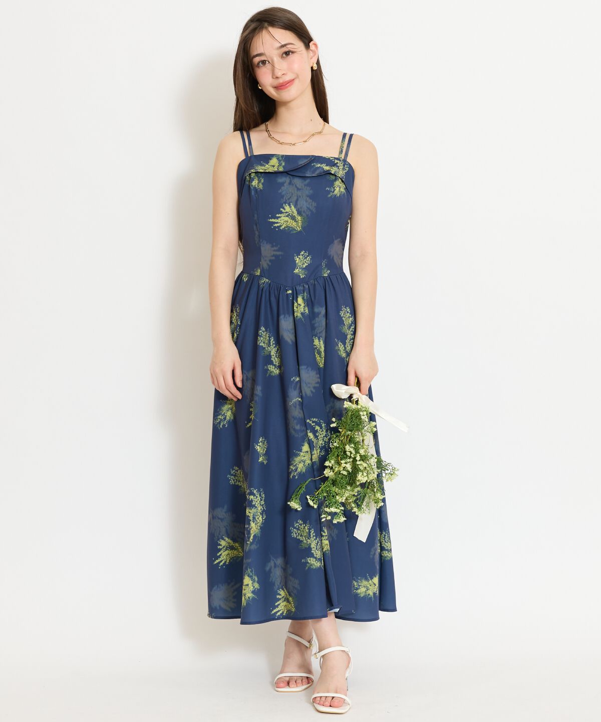 WILLSELECTION「ミモザプリントキャミワンピース」|ワンピース|