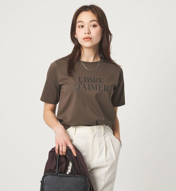 UNITED ARROWS green label relaxing「ロゴ ショートスリーブ プルオーバー カットソー 接触冷感」|Tシャツ・カットソー|