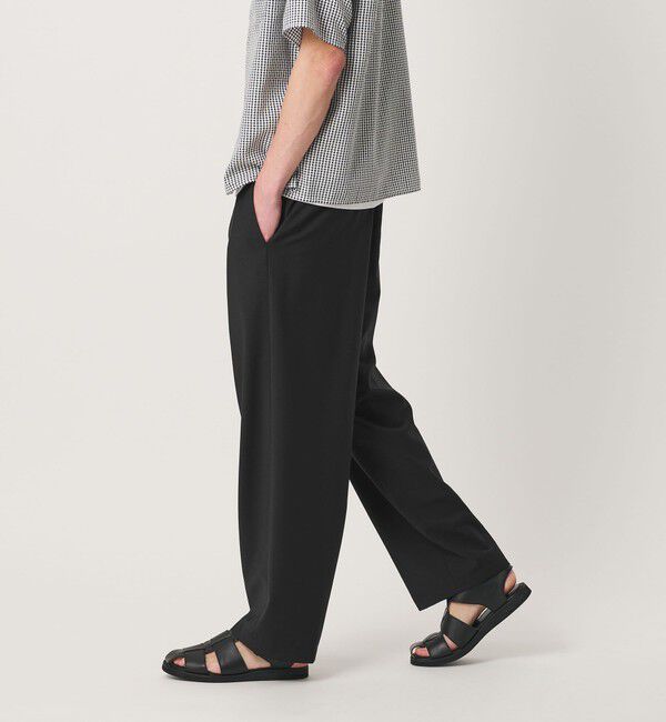 BEAUTY&YOUTH UNITED ARROWS「ウーステッド バギー イージー パンツ NO.10 ウォッシャブル」|チノ|BLACK