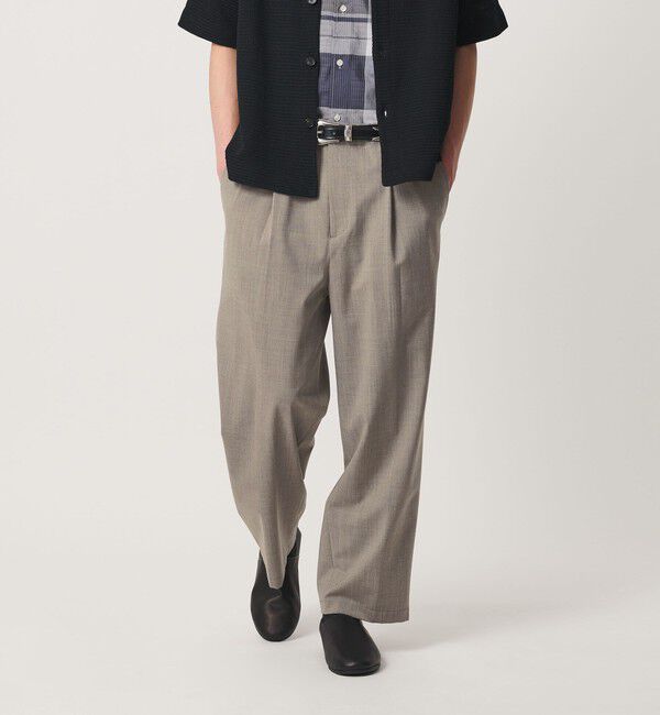 BEAUTY&YOUTH UNITED ARROWS「ウーステッド バギー イージー パンツ NO.10 ウォッシャブル」|チノ|BEIGE