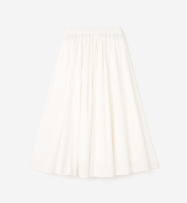  「INDIA INDUSTRY | コットンポプリン ギャザースカート WOMEN」|スカート|