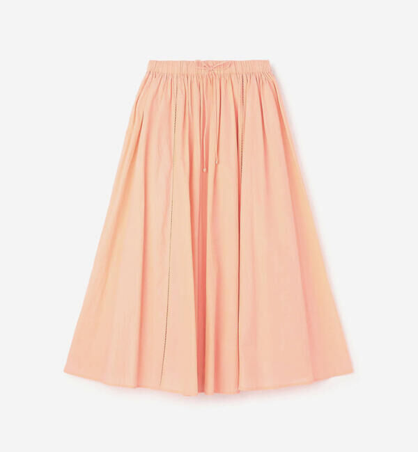  「INDIA INDUSTRY | コットンポプリン ギャザースカート WOMEN」|スカート|