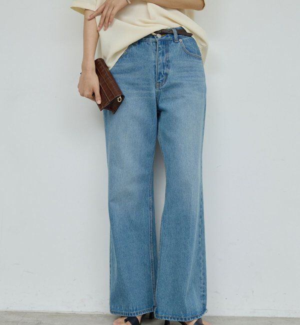  「センタークリースフレアデニム」|デニム|