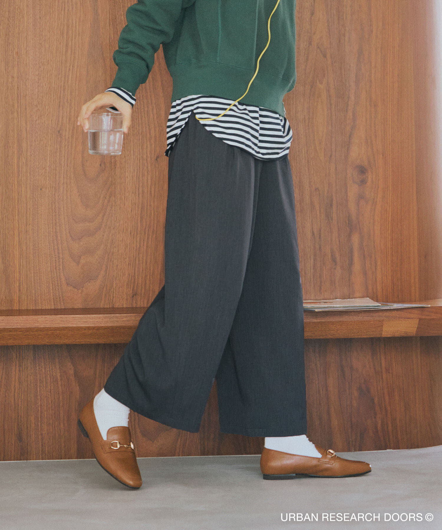URBAN RESEARCH DOORS「『仁村紗和さん着用』『UR TECH』完声9分丈ワイドパンツ」|その他|