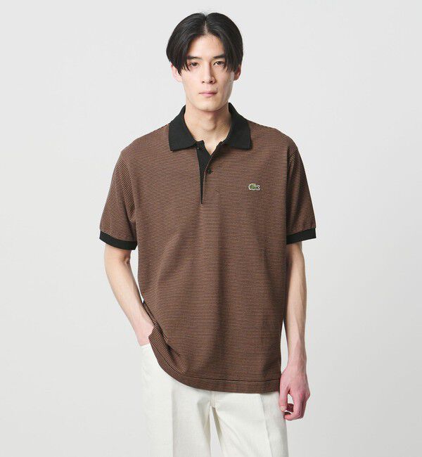 UNITED ARROWS「【別注】＜LACOSTE＞ボーダー スキッパー ポロシャツ」|ポロシャツ|