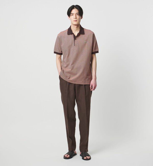 UNITED ARROWS「【別注】＜LACOSTE＞ボーダー スキッパー ポロシャツ」|ポロシャツ|
