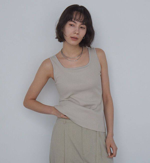 UNITED ARROWS green label relaxing「デコルテタンクトップ / カップインナー」|タンクトップ|