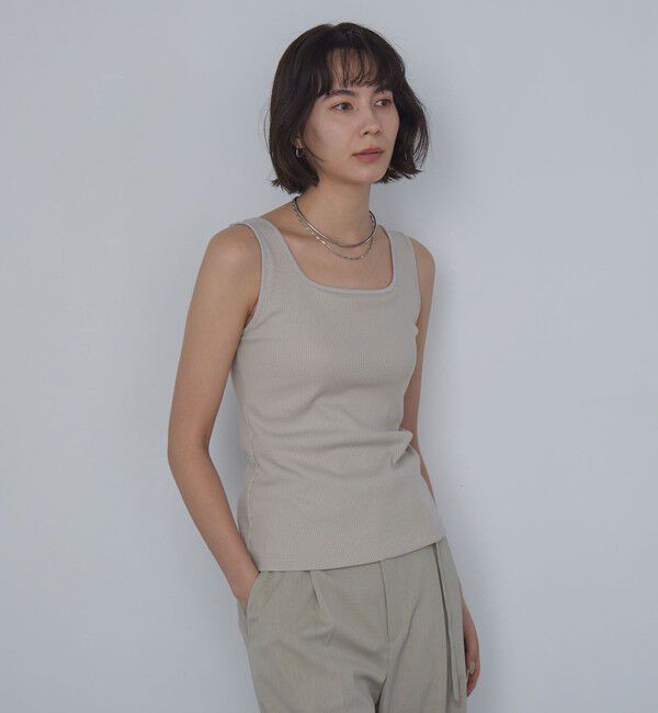 UNITED ARROWS green label relaxing「デコルテタンクトップ / カップインナー」|タンクトップ|