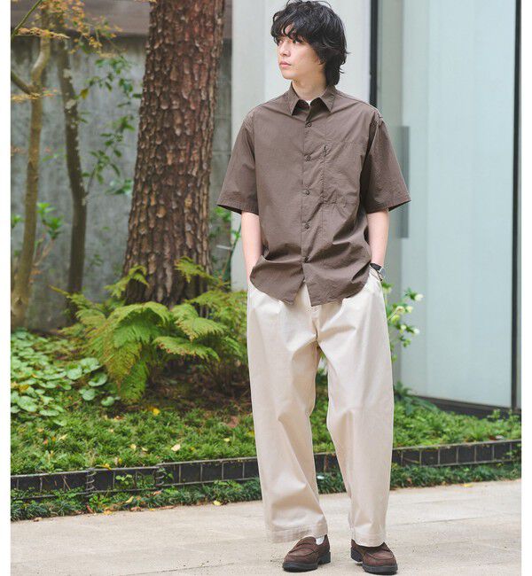 UNITED ARROWS green label relaxing「WONDER CLOTH ジャストルーズ レギュラーカラー 半袖 シャツ -ストレッチ・接触冷感・吸水速乾-」|シャツ・ブラウス|