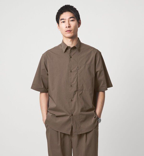 UNITED ARROWS green label relaxing「WONDER CLOTH ジャストルーズ レギュラーカラー 半袖 シャツ -ストレッチ・接触冷感・吸水速乾-」|シャツ・ブラウス|