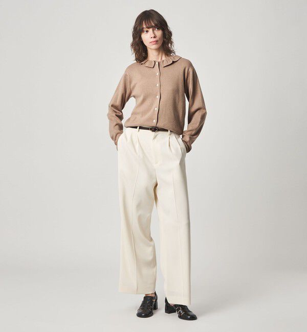 STEVEN ALAN「＜Steven Alan＞コットン カシミヤ フリル カーディガン」|カーディガン|