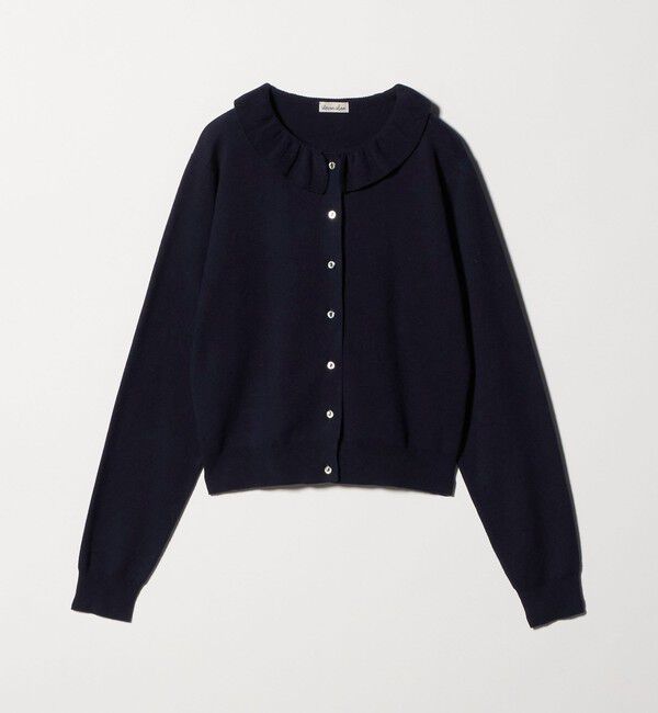 STEVEN ALAN「＜Steven Alan＞コットン カシミヤ フリル カーディガン」|カーディガン|