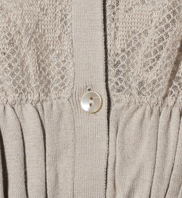 ATTISESSION「＜ATTISESSION＞レース ジャガード カーディガン」|カーディガン|