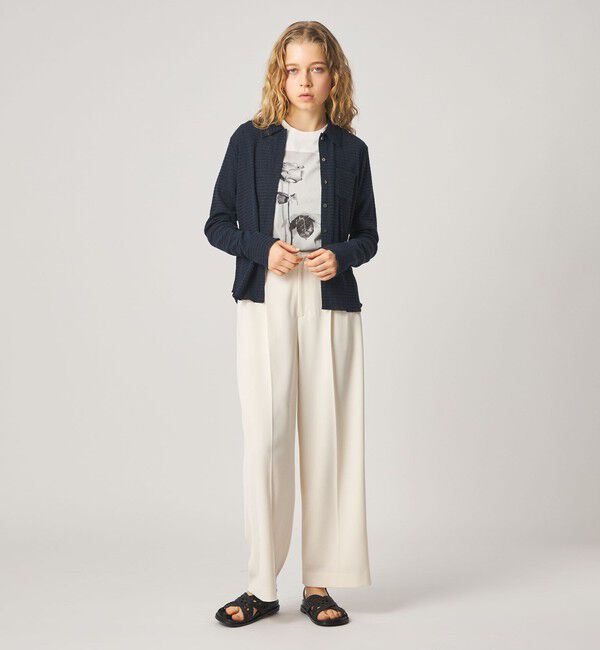 STEVEN ALAN「＜Steven Alan＞クレープ シャツ カーディガン」|カーディガン|