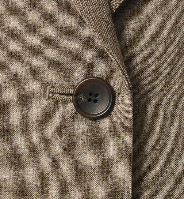 BEAUTY&YOUTH UNITED ARROWS「【WEB限定 Wardrobe DAILY MINIMAL】メランジ ハーフスリーブジャケット ウォッシャブル」|テーラードジャケット|