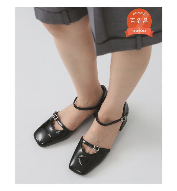 Ray BEAMS 「ストラップ ベルト パンプス」|パンプス|BLACK