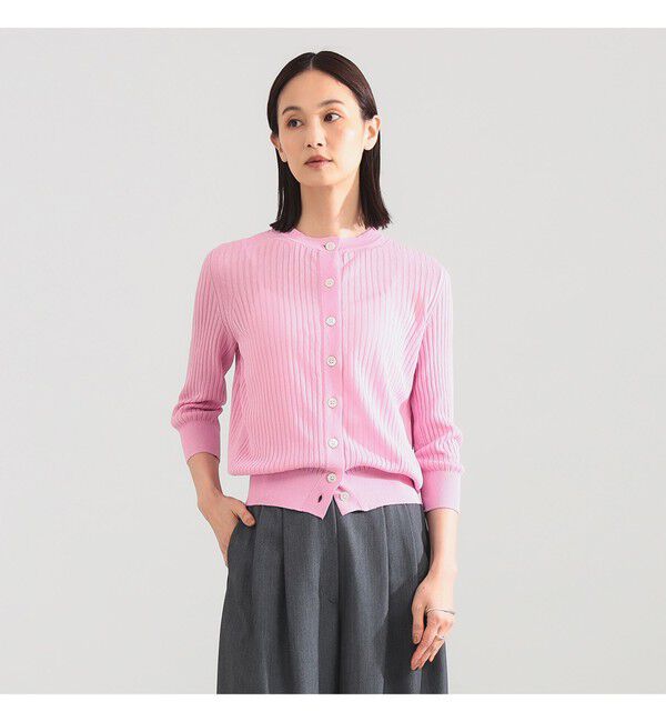 Demi-Luxe BEAMS 「SLOANE / 14ゲージ ワイドリブ カーディガン」|ニット・セーター|