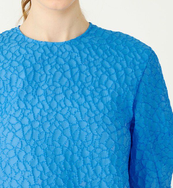 Ballsey「バブルジャカード ランタンスリーブブラウス」|シャツ・ブラウス|