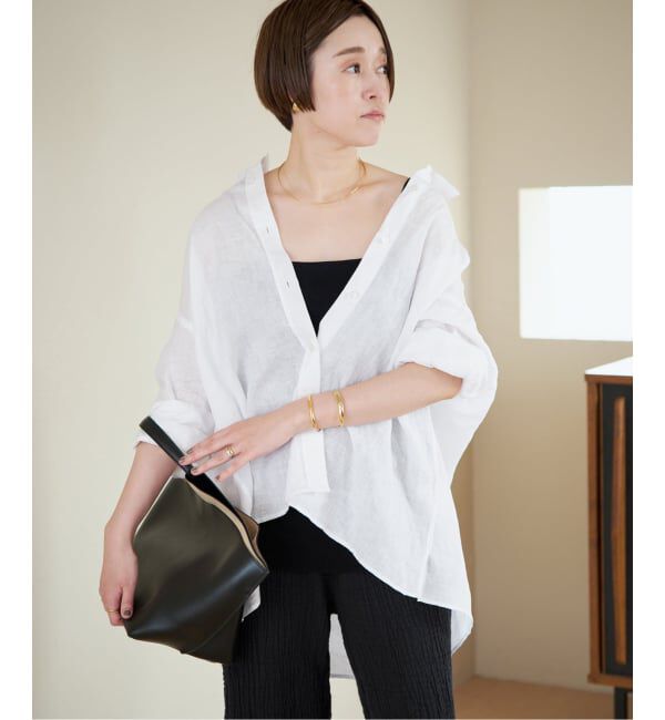 Plage「《予約》Linen Tent Line シャツ」|シャツ・ブラウス|