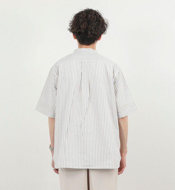 NOLLEY'S goodman「【DANTON/ダントン】BAND COLLAR SHIRT SS 26SS（DT-JD3788 SCP）」|シャツ・ブラウス|