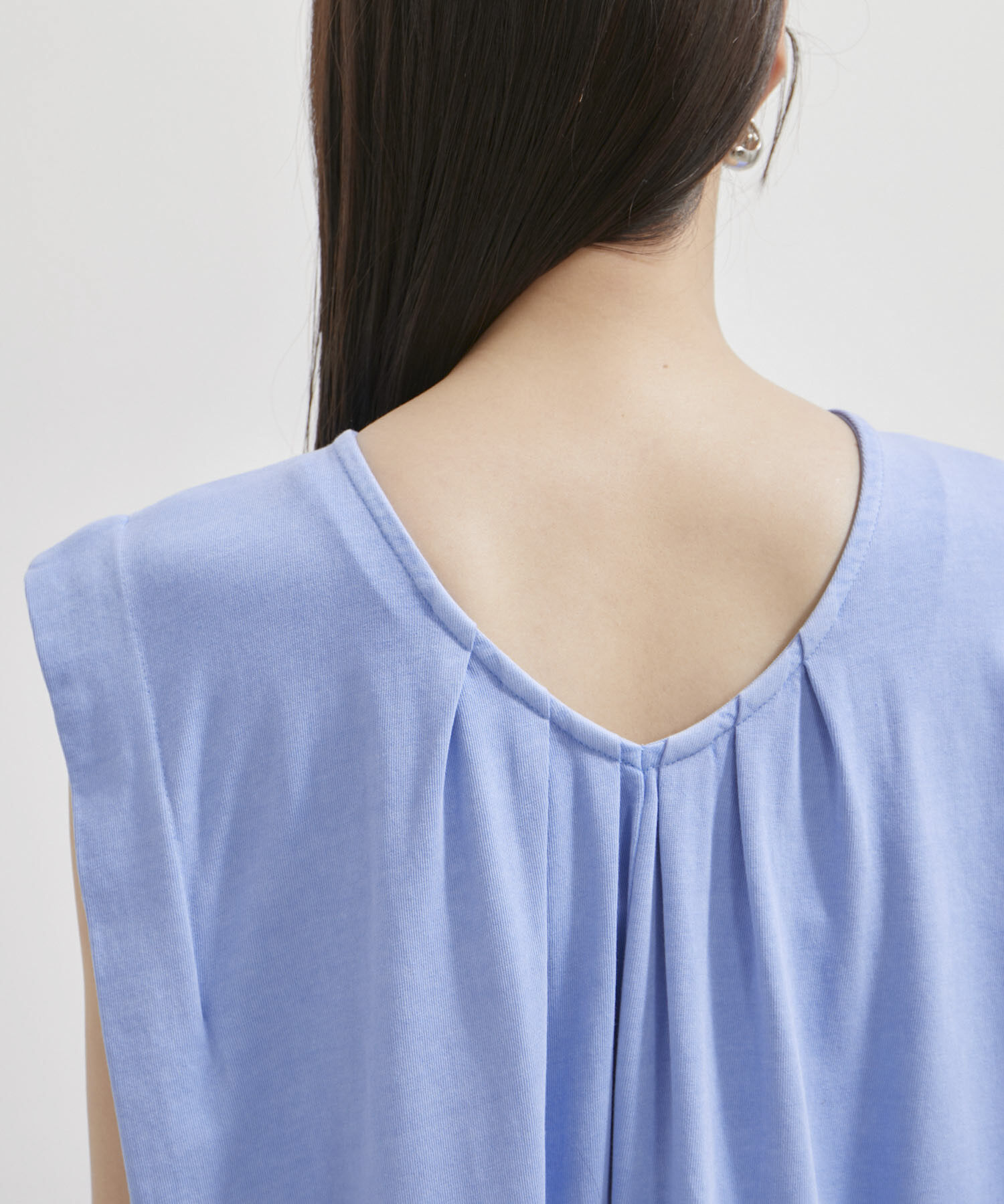 VIS「【洗える】ピグメント加工タックフレアワンピース」|ワンピース|