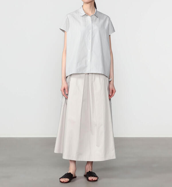  「nicholson & nicholson | 〈別注〉コットンツイル タックスカート WOMEN」|スカート|