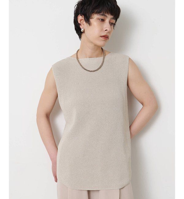  「ペーパーノースリーブニット」|ニット・セーター|