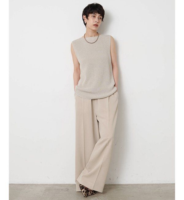  「ペーパーノースリーブニット」|ニット・セーター|