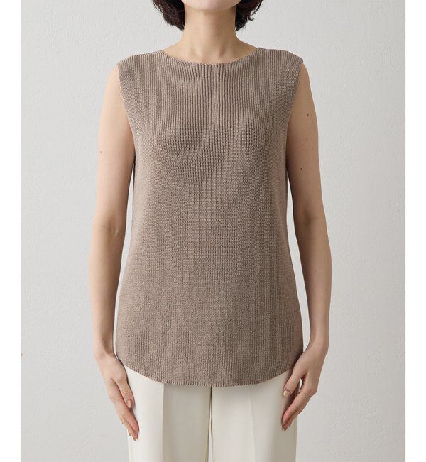  「ペーパーノースリーブニット」|ニット・セーター|