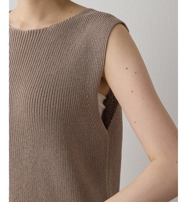  「ペーパーノースリーブニット」|ニット・セーター|