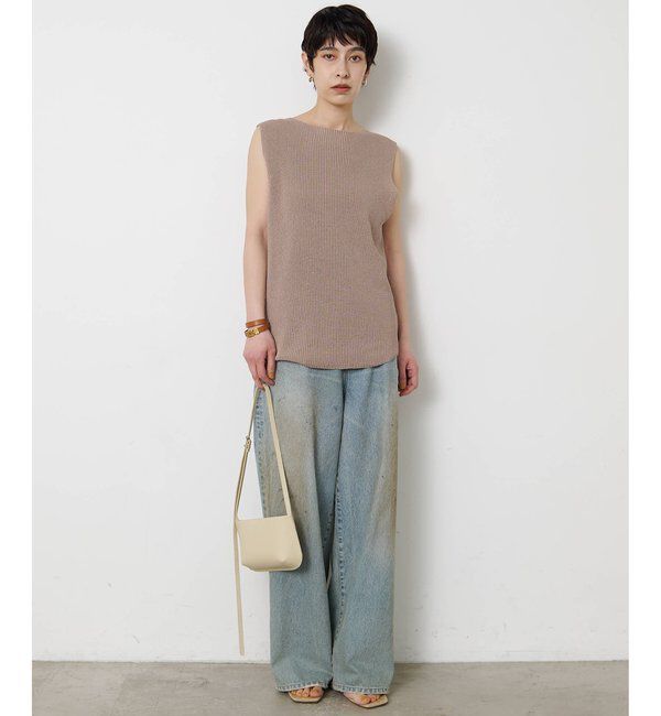  「ペーパーノースリーブニット」|ニット・セーター|