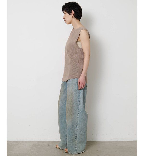  「ペーパーノースリーブニット」|ニット・セーター|