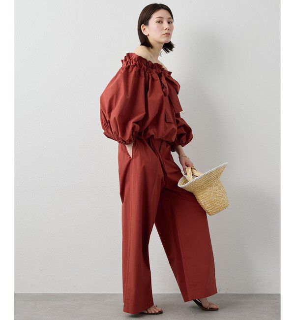  「コットンタイプライターパンツ」|チノ|